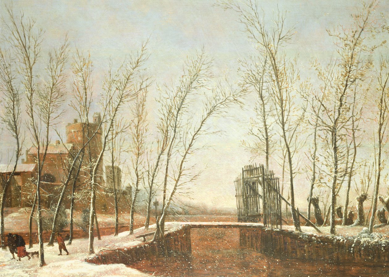 A queda de neve de Salomon Rombouts
