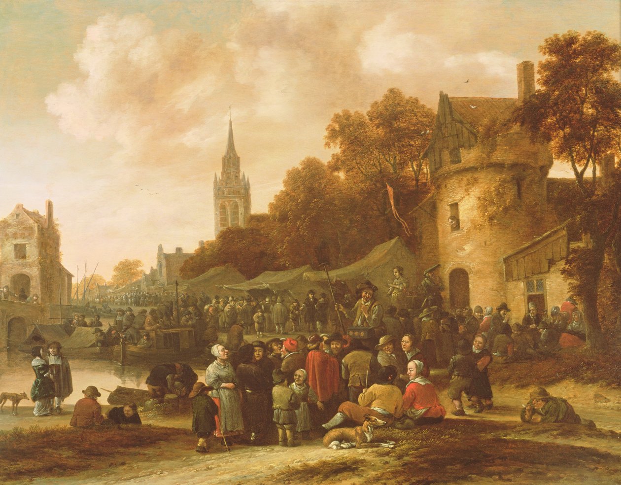 A feira da aldeia, século XVII de Salomon Rombouts
