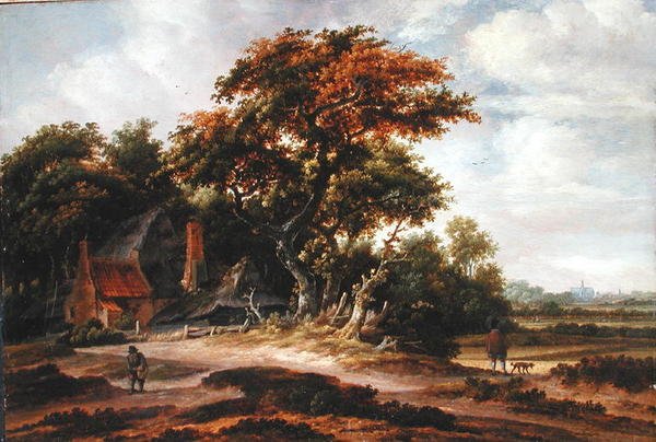 Paisagem arborizada perto de Haarlem de Salomon Rombouts