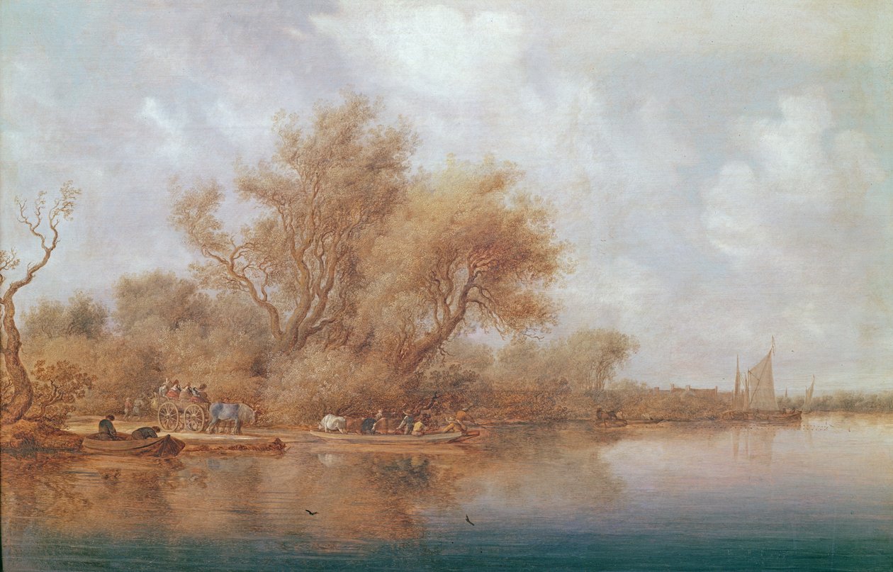 O estágio de pouso, 1635 de Salomon van Ruisdael or Ruysdael