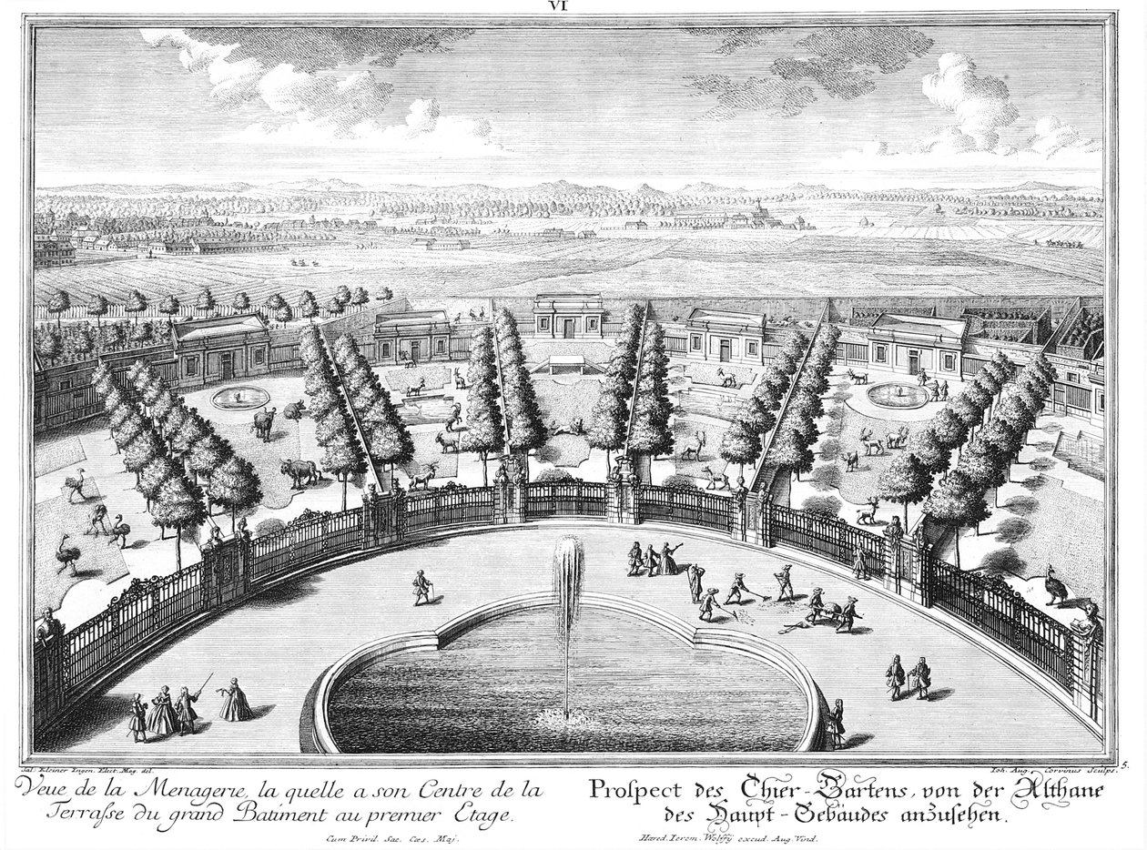 Vista do zoológico de Salomon Kleiner