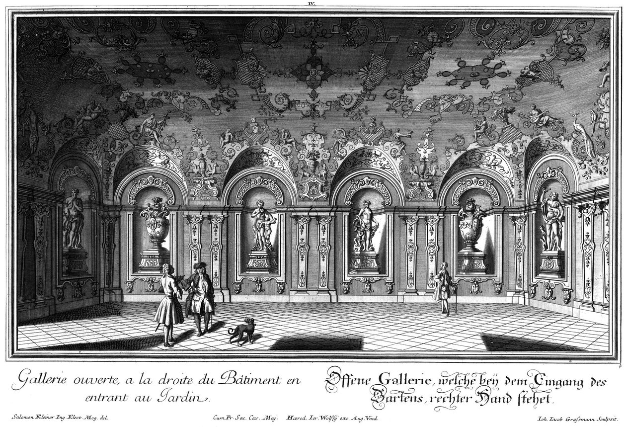 Galeria aberta na ala leste de Salomon Kleiner