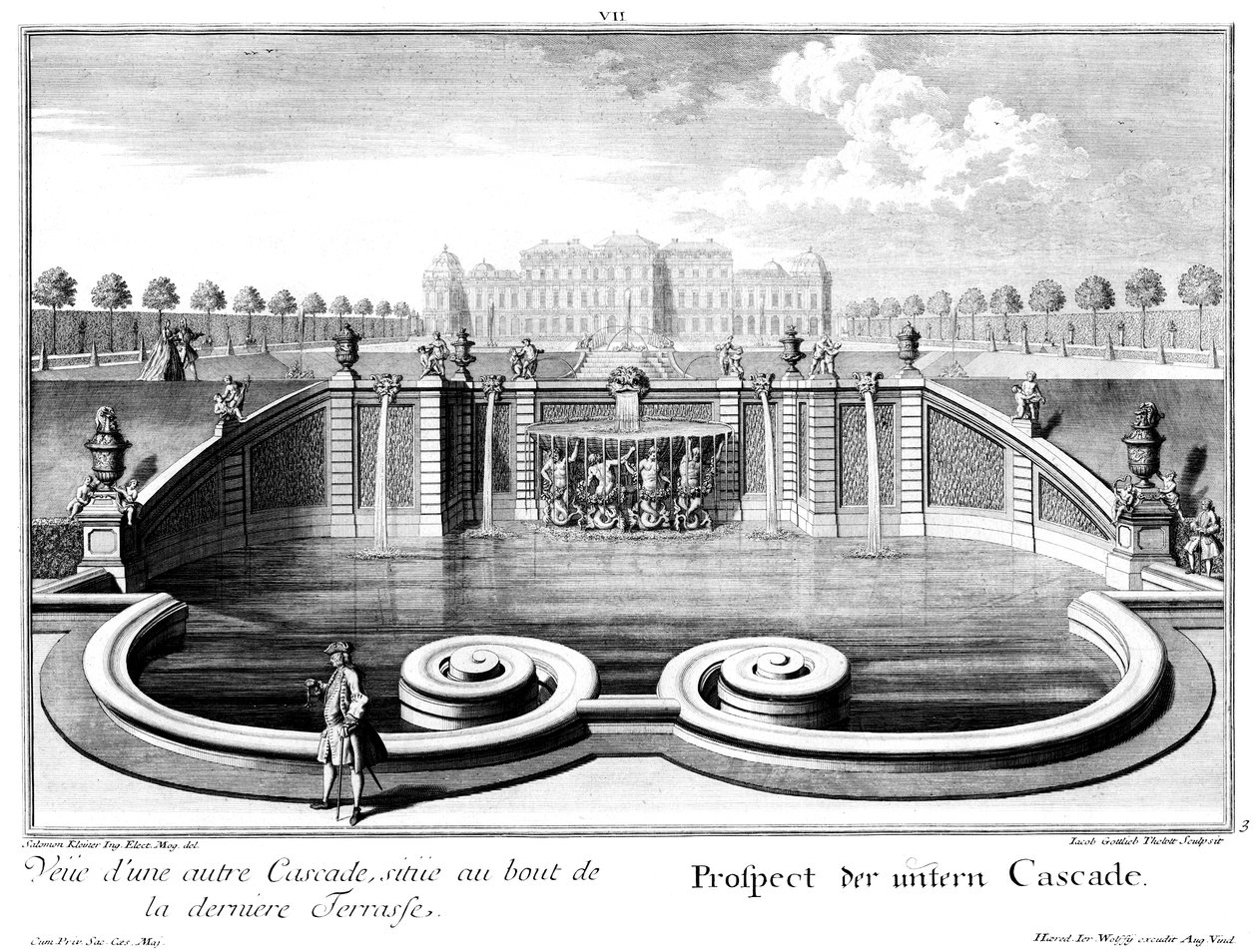 Perspectiva da cascata inferior de Salomon Kleiner