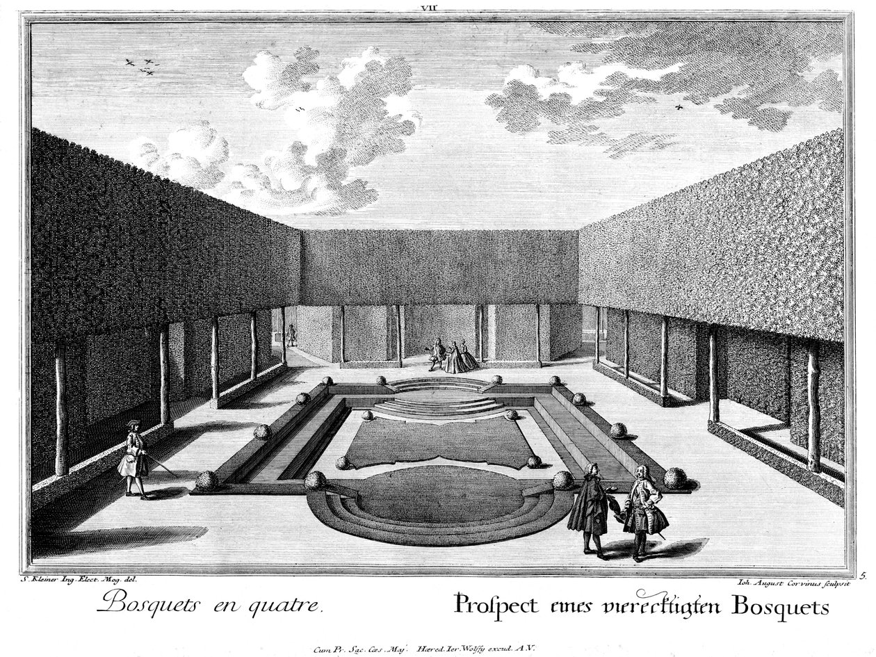 Prospecto de um bosquet retangular de Salomon Kleiner