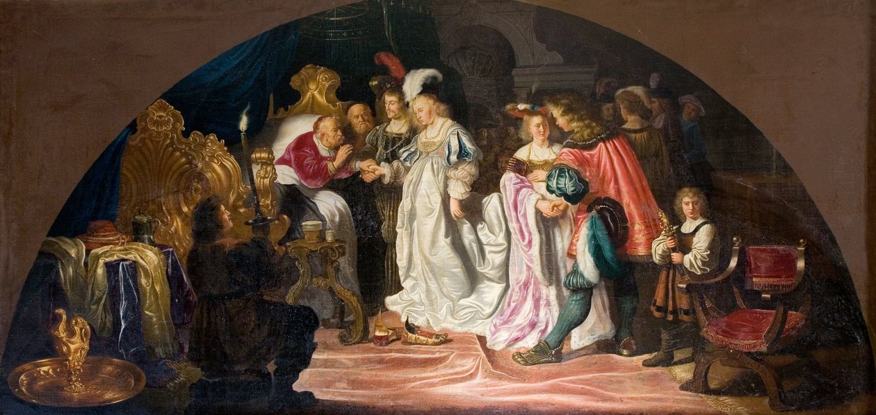 Pintura de teto de Kronborg Castle Denmark, c.1642 de Salomon Koninck