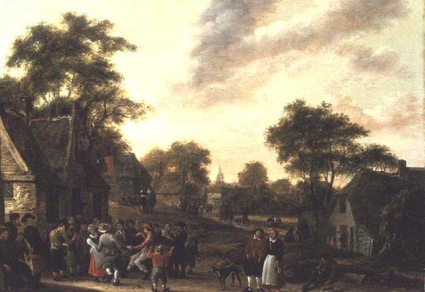 Roistering Camponeses de Salomon Rombouts