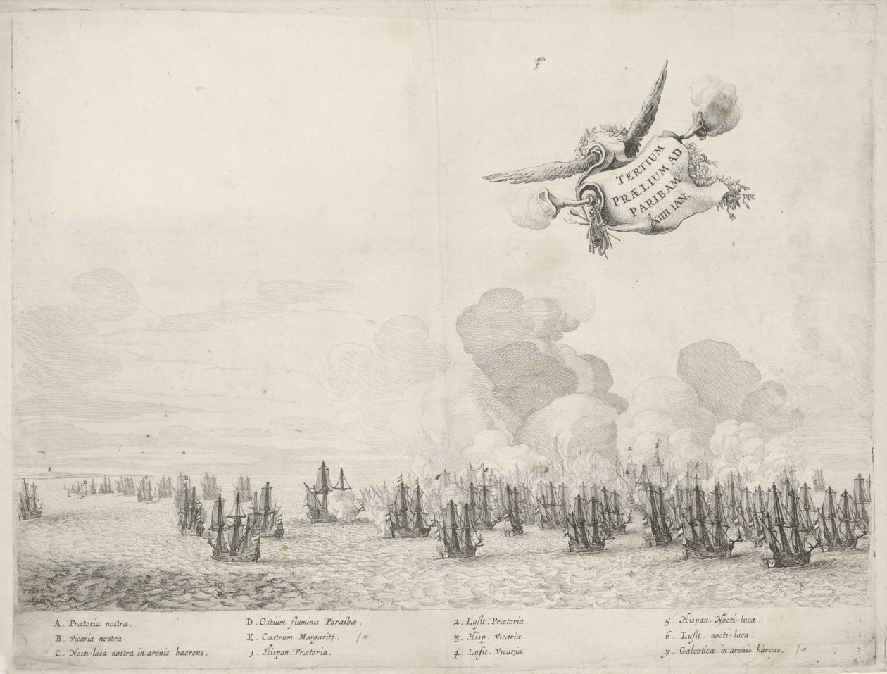 Terceira batalha com a frota portuguesa na Paraíba, 1640 de Salomon Savery