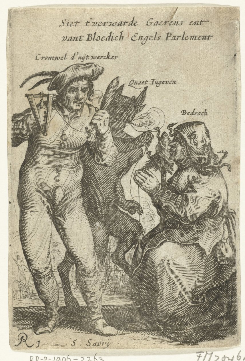 Cartoon on Cromwell, c. 1652-1654
Siet t