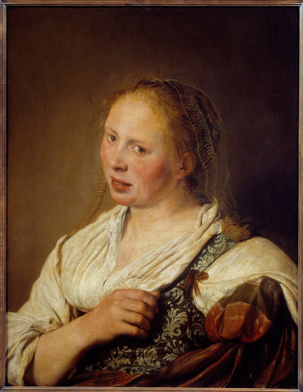 Retrato de um Jovem Camponês Flamengo de Salomão de Bray (1597-1664) de Salomon de Bray