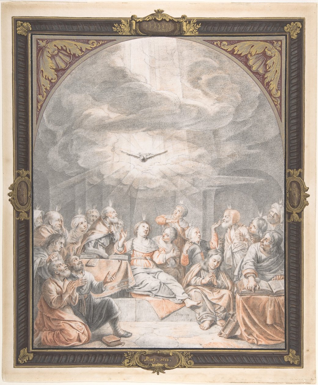 O Pentecostes, início a meados do século XVII. de Salomon de Bray