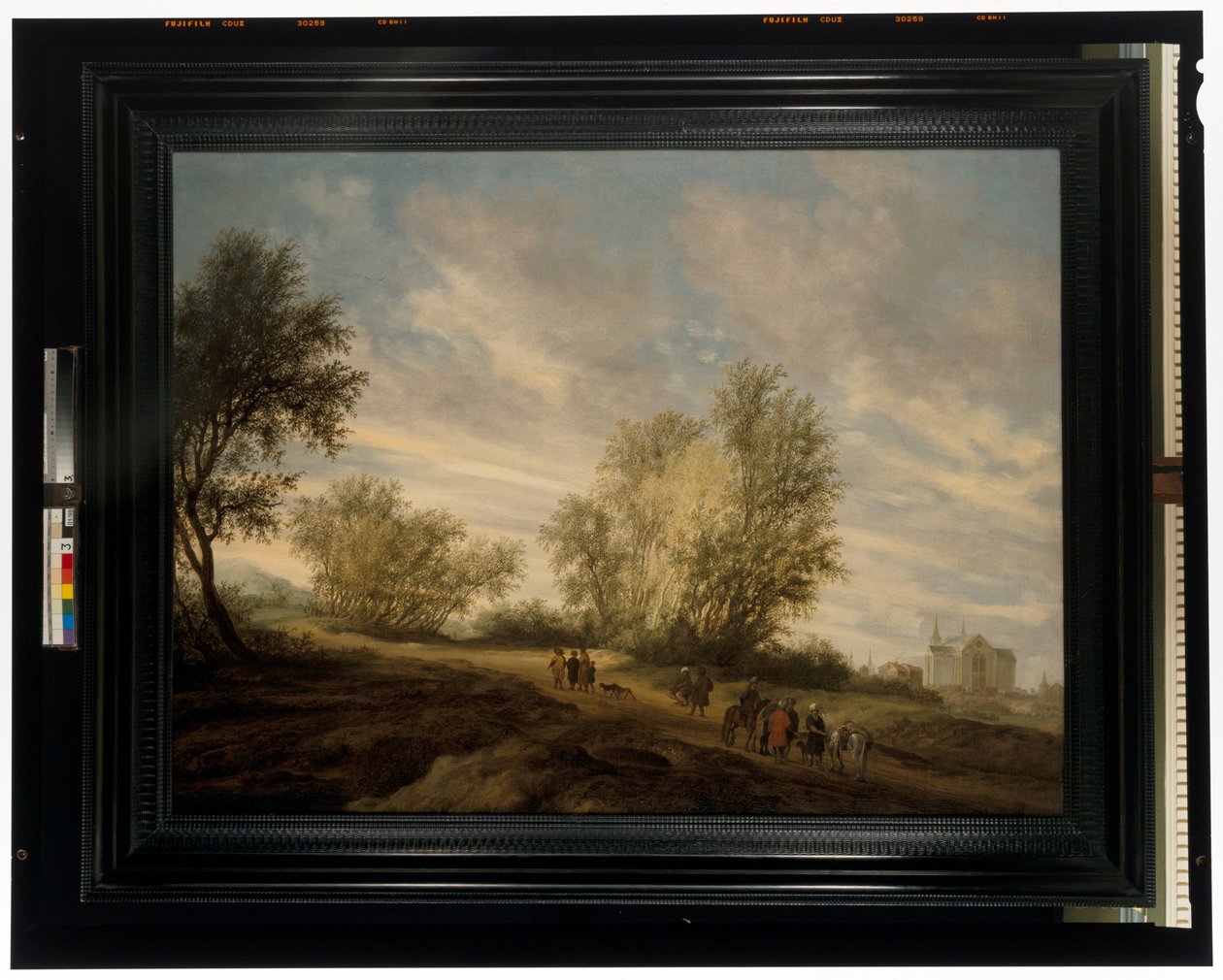 Uma paisagem arborizada & José resgatado do poço de Salomon van Ruisdael or Ruysdael