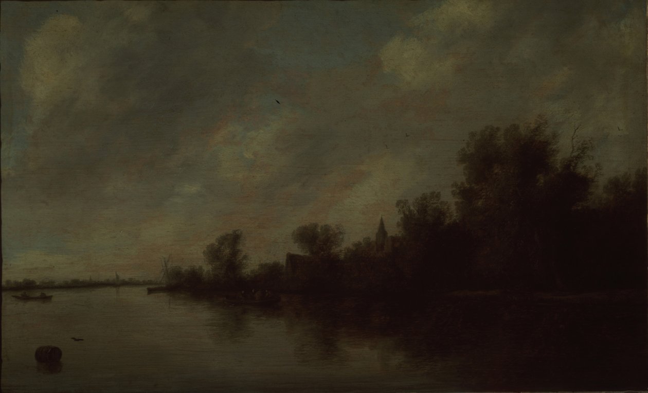 Vista para o rio, 1631 de Salomon van Ruisdael or Ruysdael
