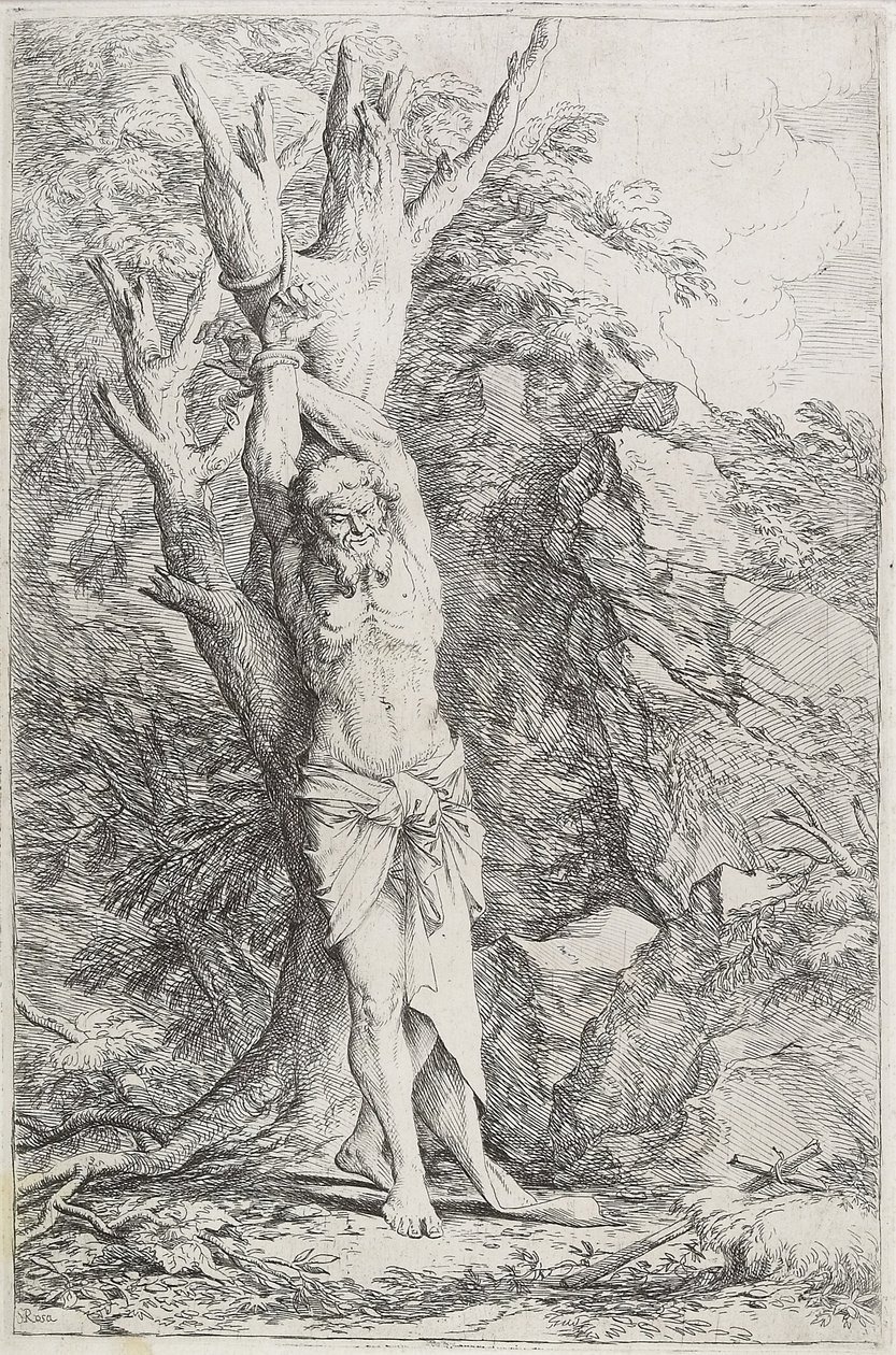 Albert, (Sofrendo Penitência Auto-imposta), 1662-1663 de Salvator Rosa
