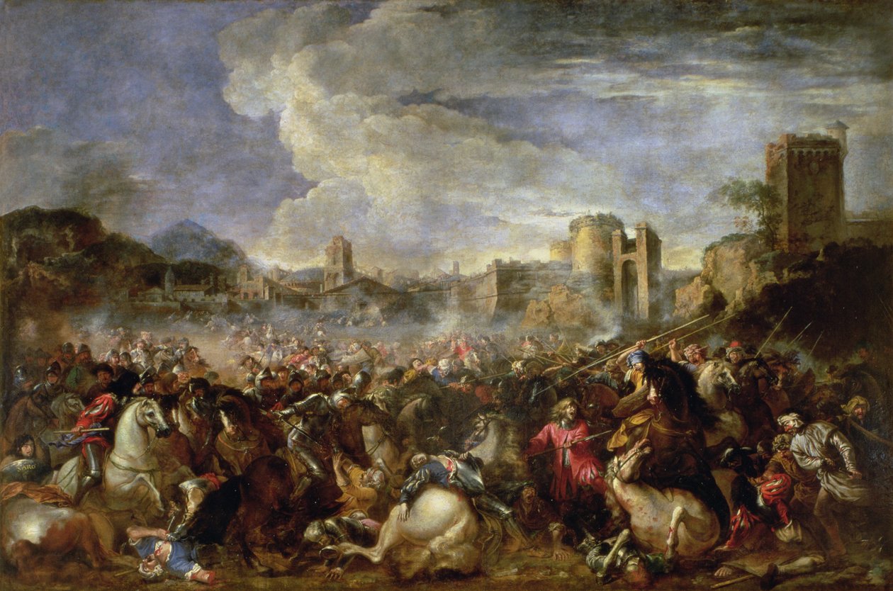 Cena de batalha de Salvator Rosa