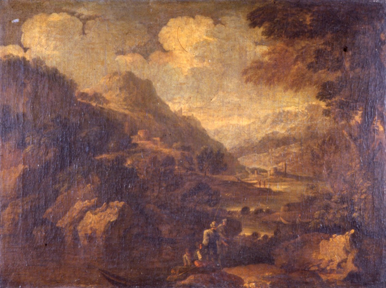 Paisagem montanhosa de Salvator Rosa