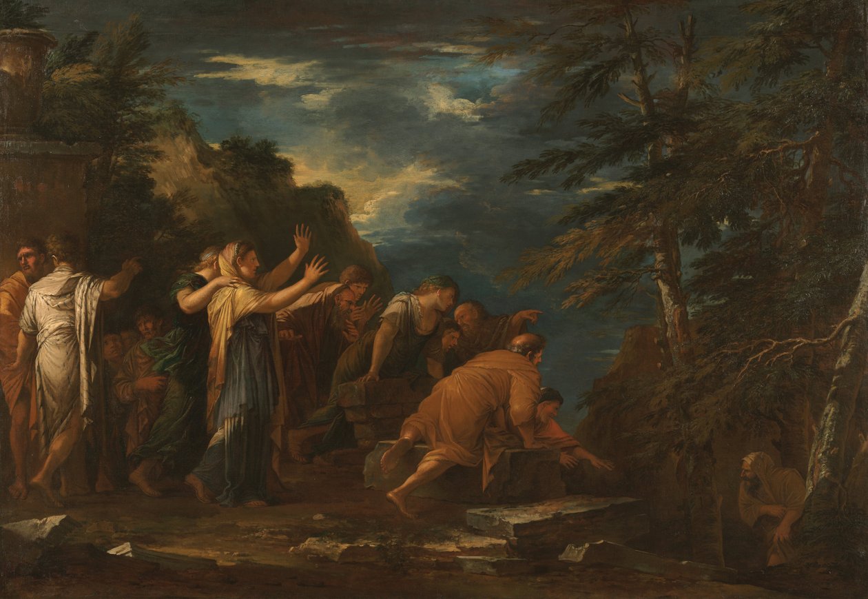 Pitágoras emergindo do submundo de Salvator Rosa