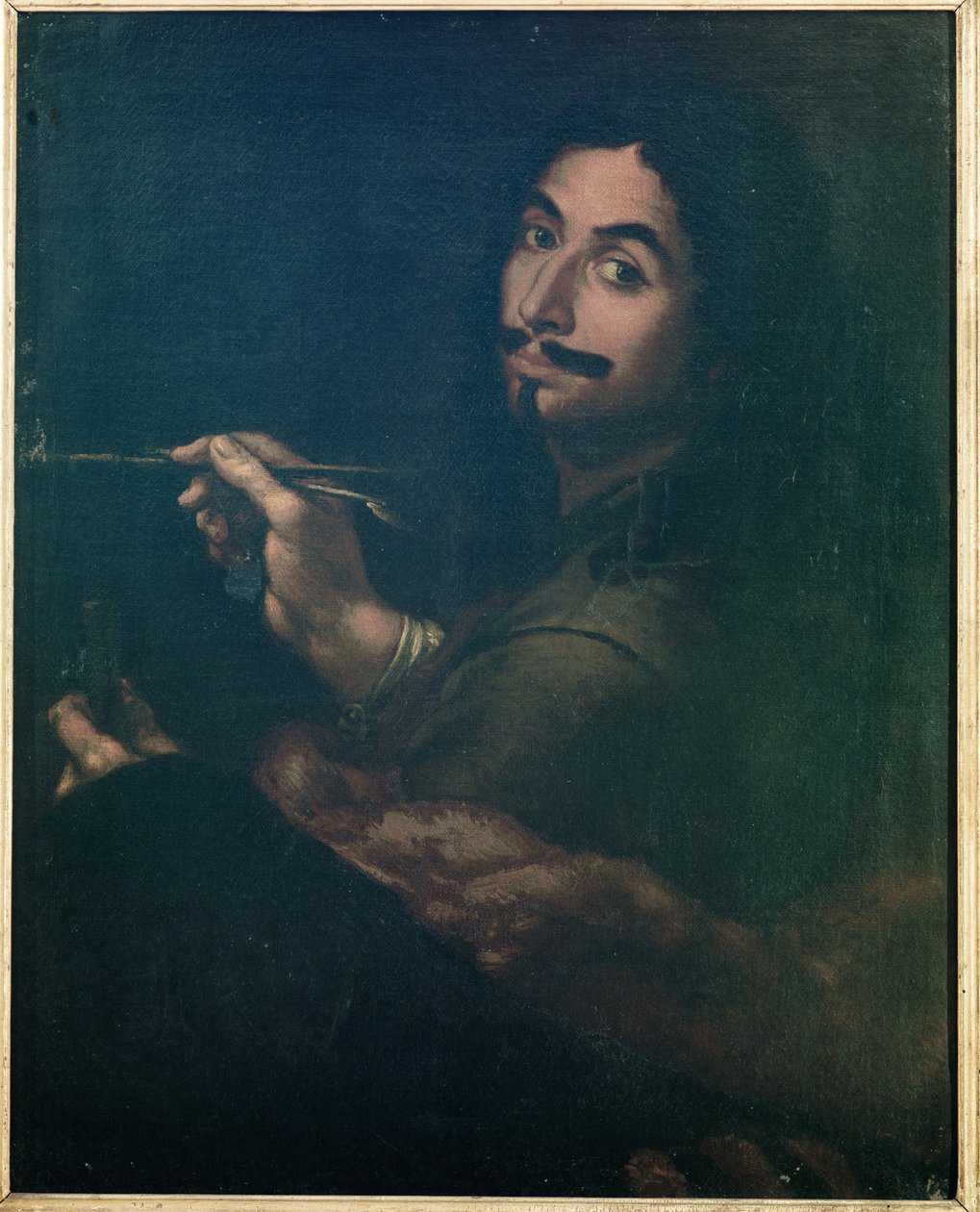 Auto-retrato, c.1642 de Salvator Rosa