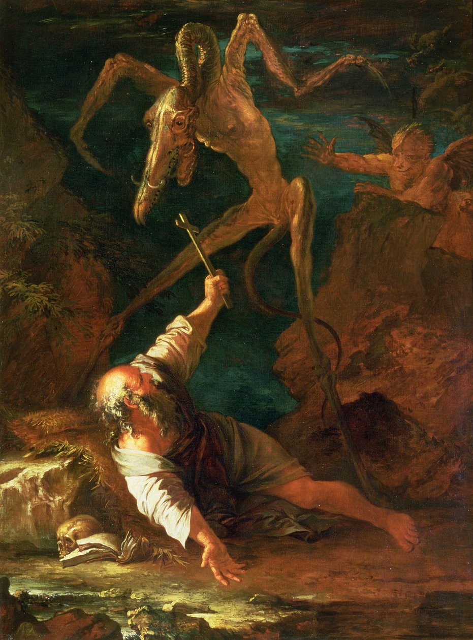 A tentação de Santo Antônio de Salvator Rosa