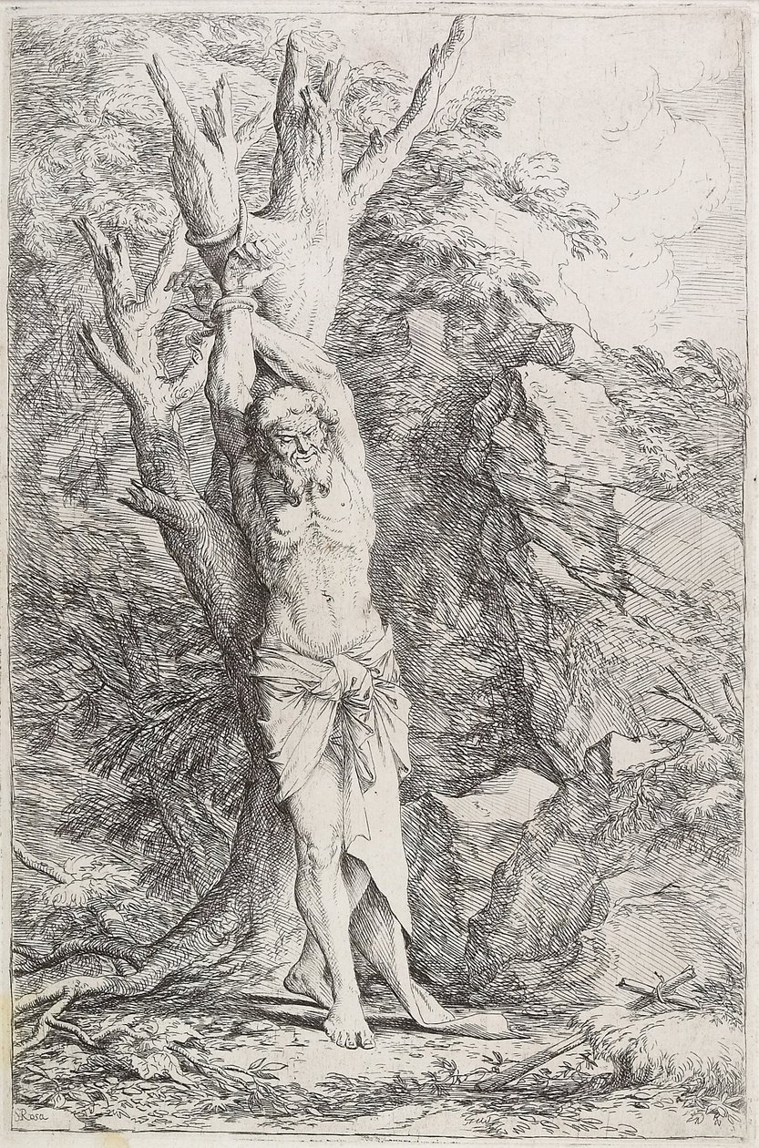 Albert, (A suportar uma penitência autoimposta) de Salvator Rosa