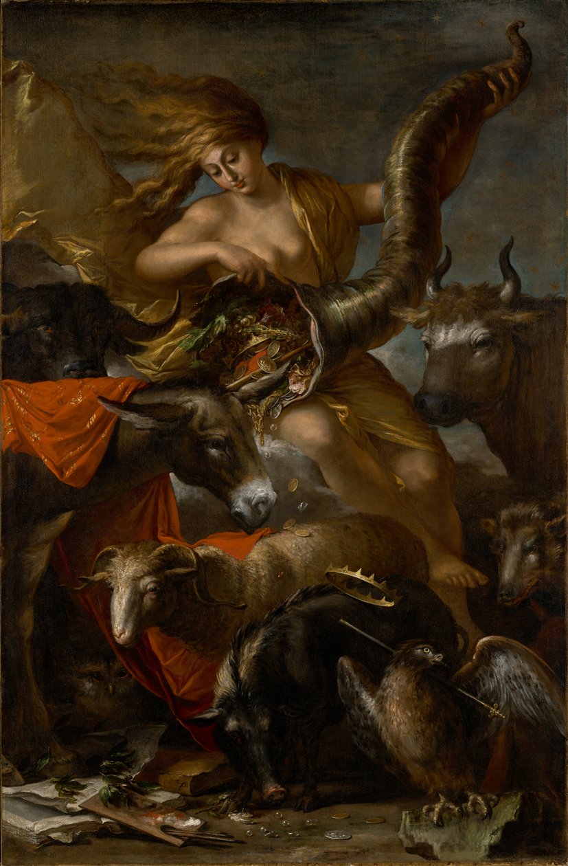 Alegoria da fortuna de Salvator Rosa