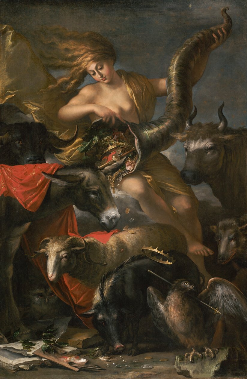 Alegoria da Fortuna, c.1658-9 de Salvator Rosa