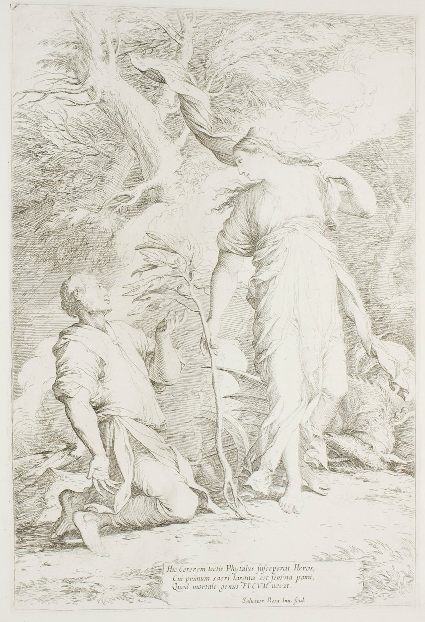 Ceres e Phytalus de Salvator Rosa