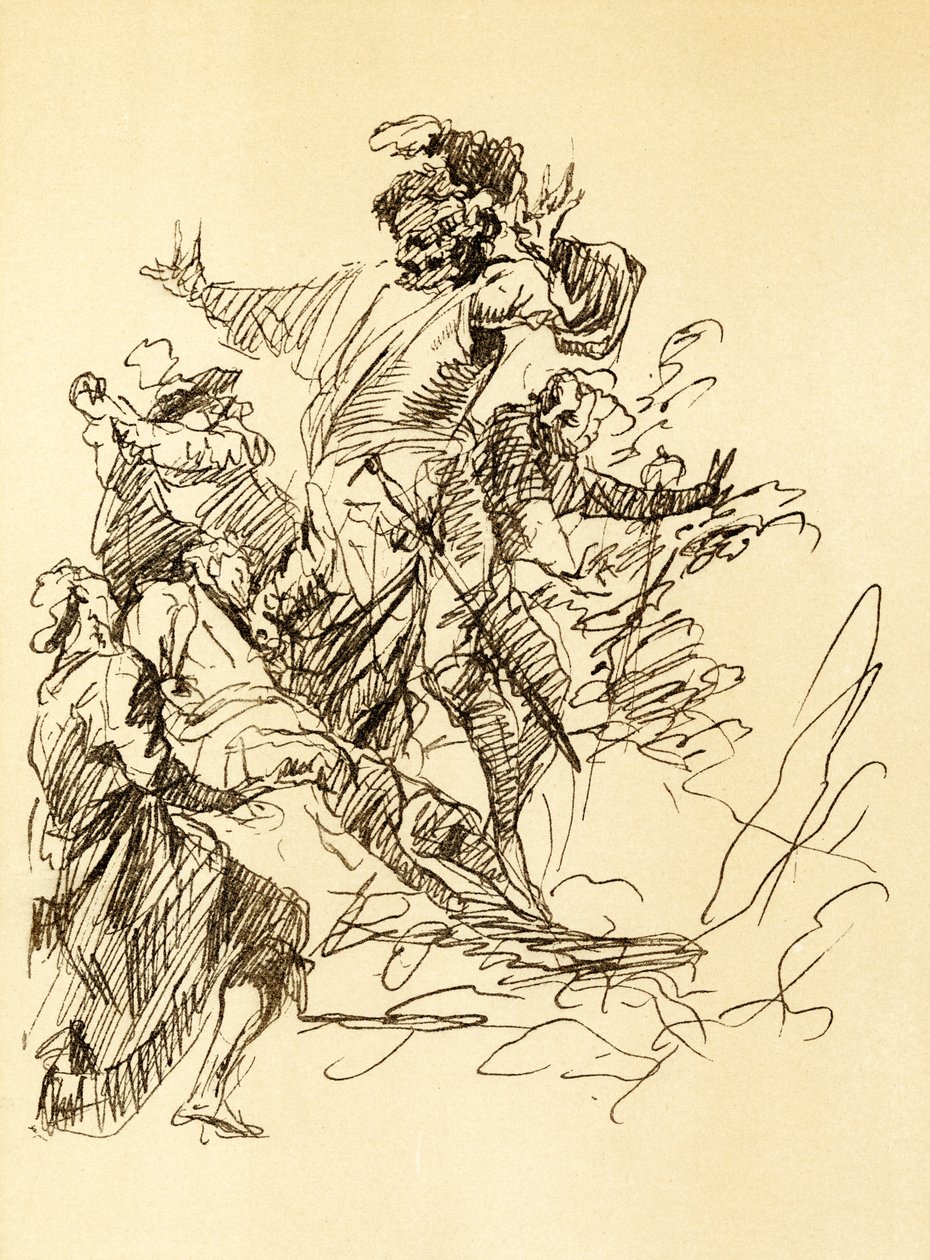 Estudo de composição de Salvator Rosa