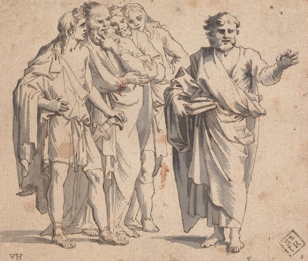 Conjunto de figuras de Salvator Rosa