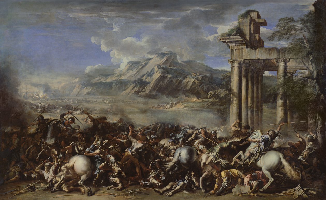Batalha Heroica, 1652 de Salvator Rosa