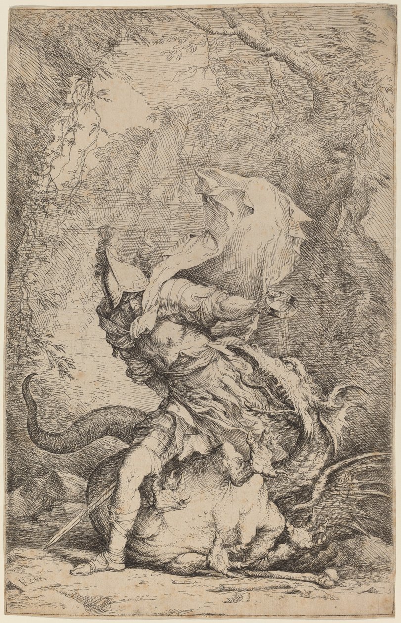 Jasão e o Dragão de Salvator Rosa