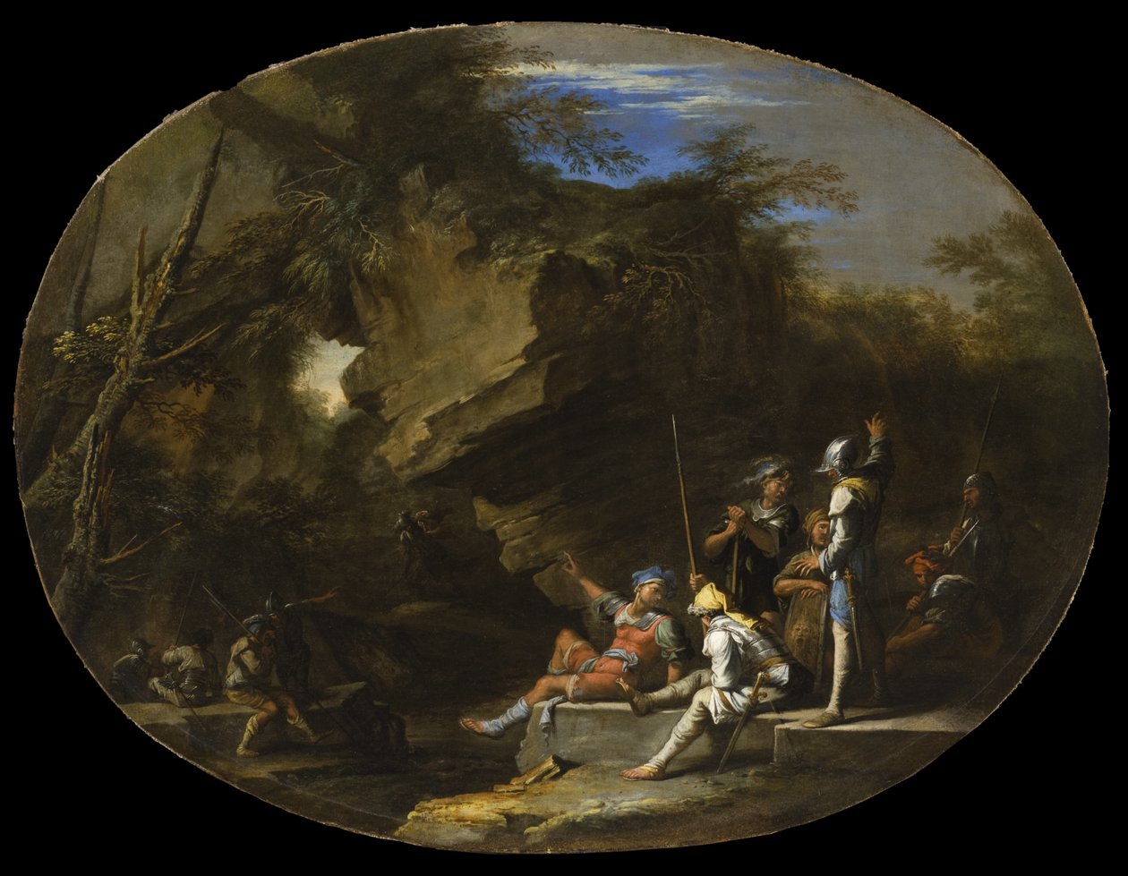 Paisagem com Homens Armados de Salvator Rosa