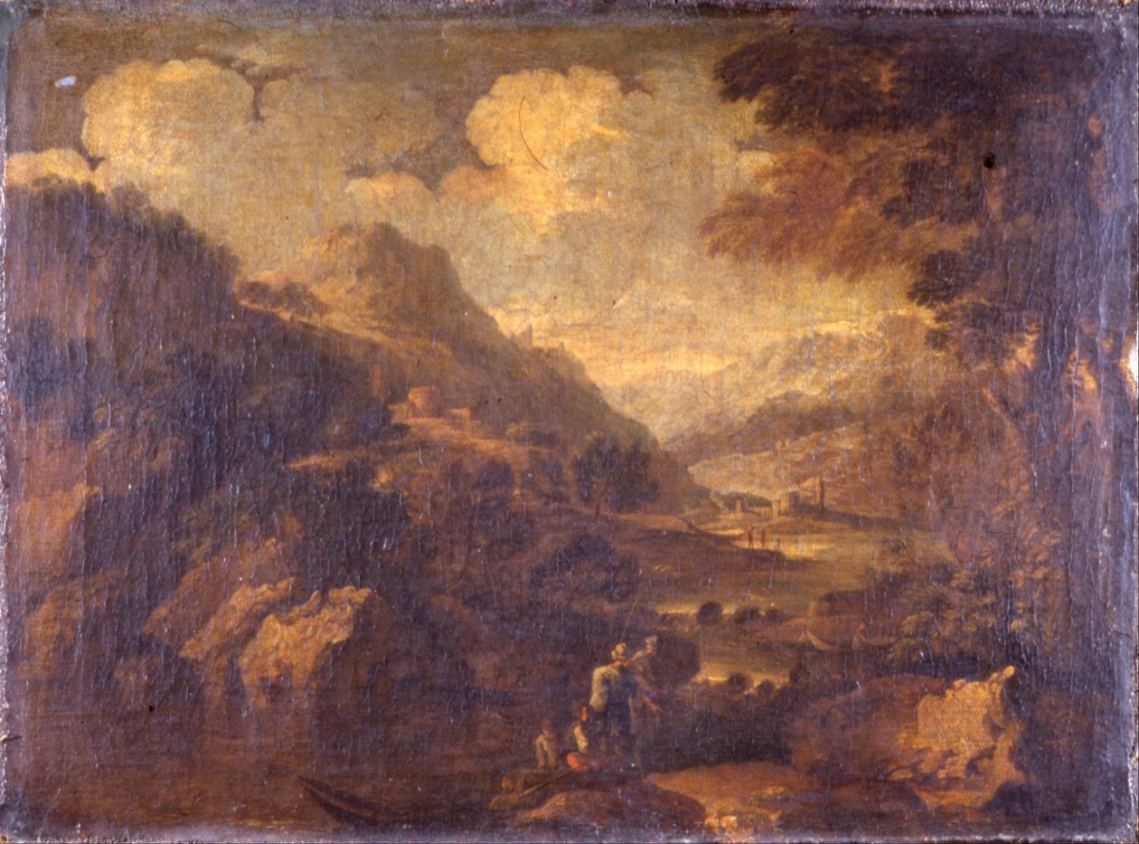 Paisagem montanhosa de Salvator Rosa