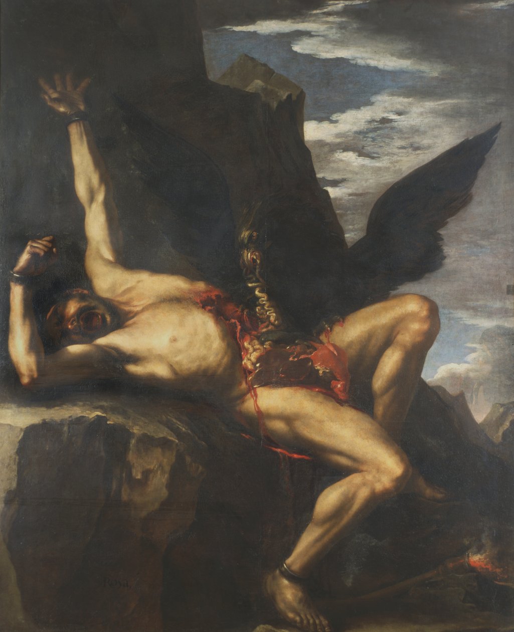Prometeu e o abutre de Salvator Rosa
