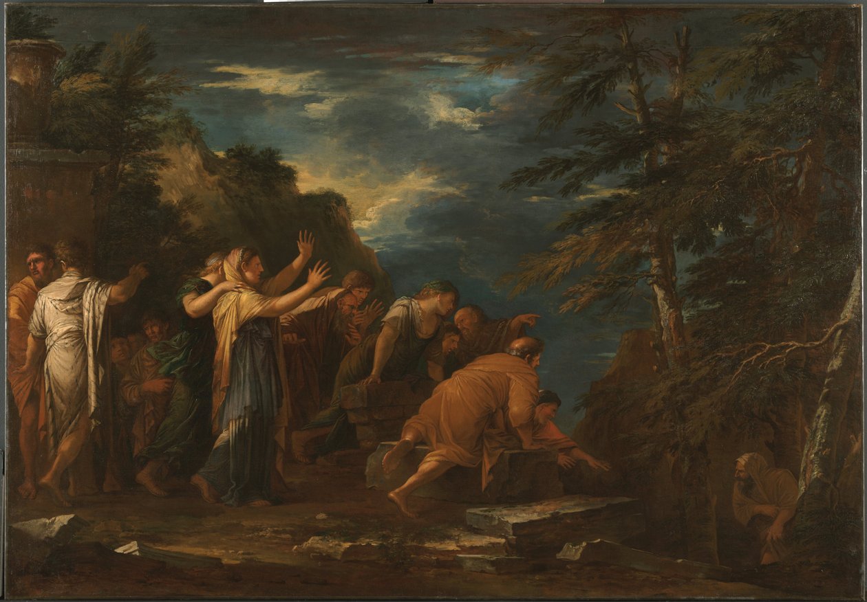 Pitágoras emergindo do submundo de Salvator Rosa
