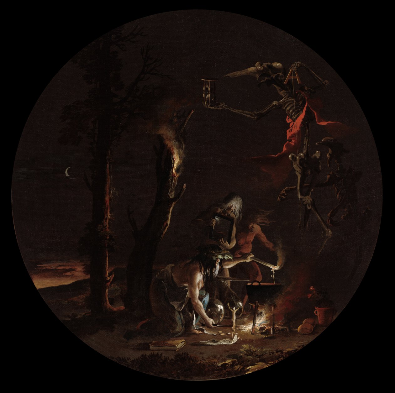 Cenas de bruxaria: noite, c. 1645-1649. de Salvator Rosa