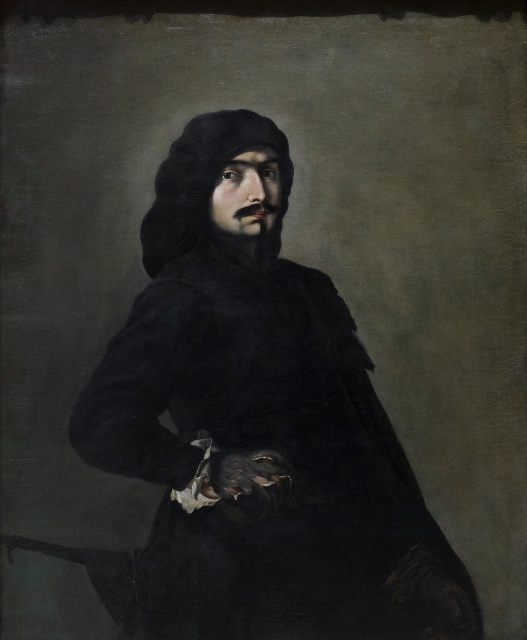 Autorretrato como Pascariello, c.1645-49 (óleo sobre tela) de Salvator Rosa