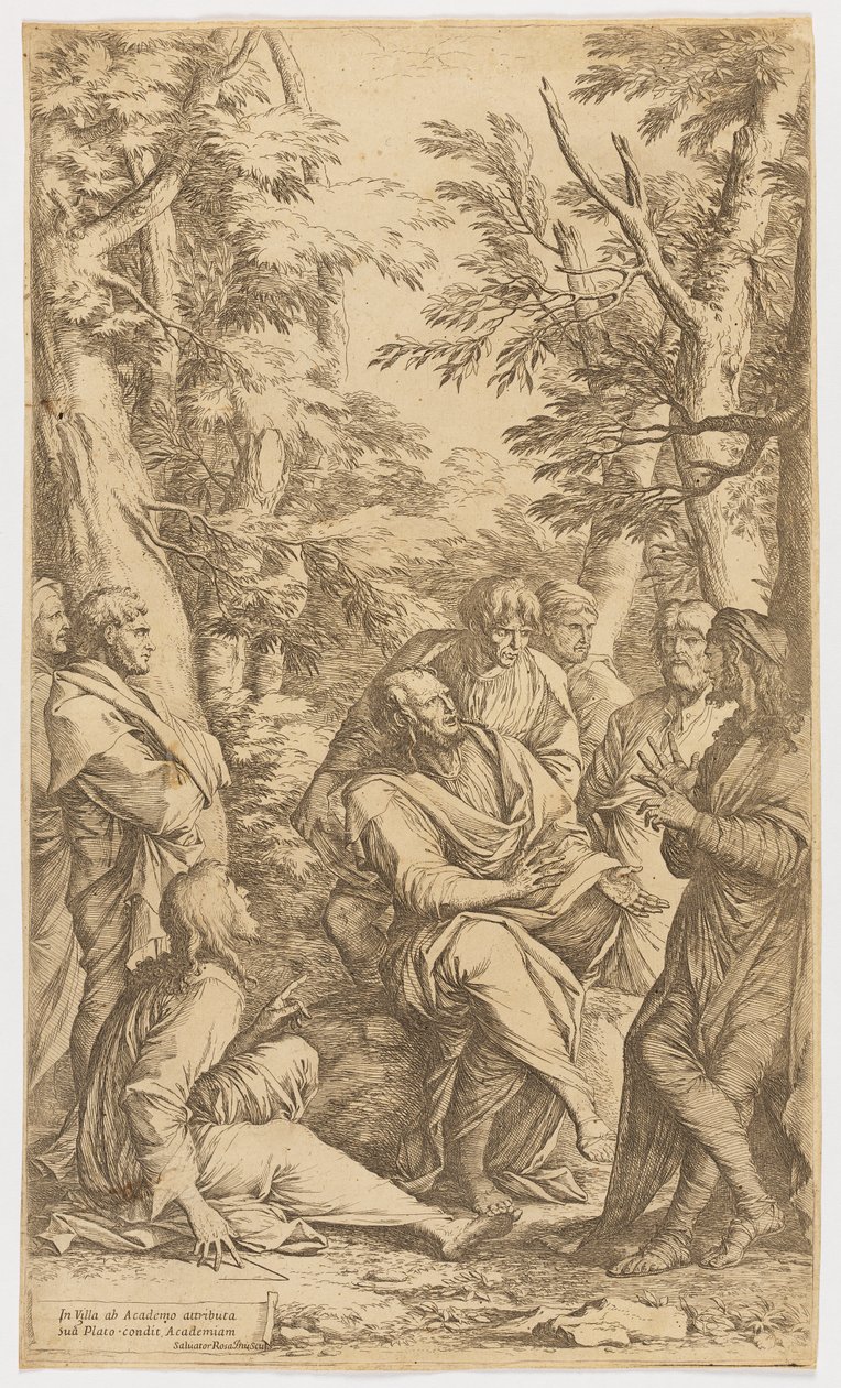 A Academia de Platão de Salvator Rosa