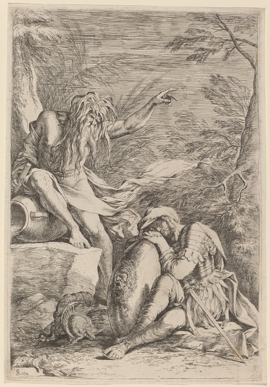 O sonho de Enéias de Salvator Rosa