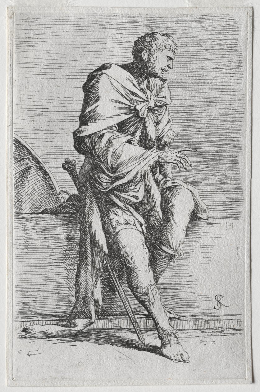 A Série Estatueta: Figurina de Salvator Rosa