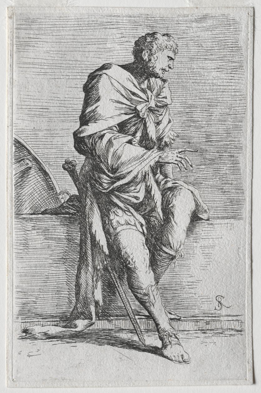 A série Figurine: Figurina, 1656-57. de Salvator Rosa