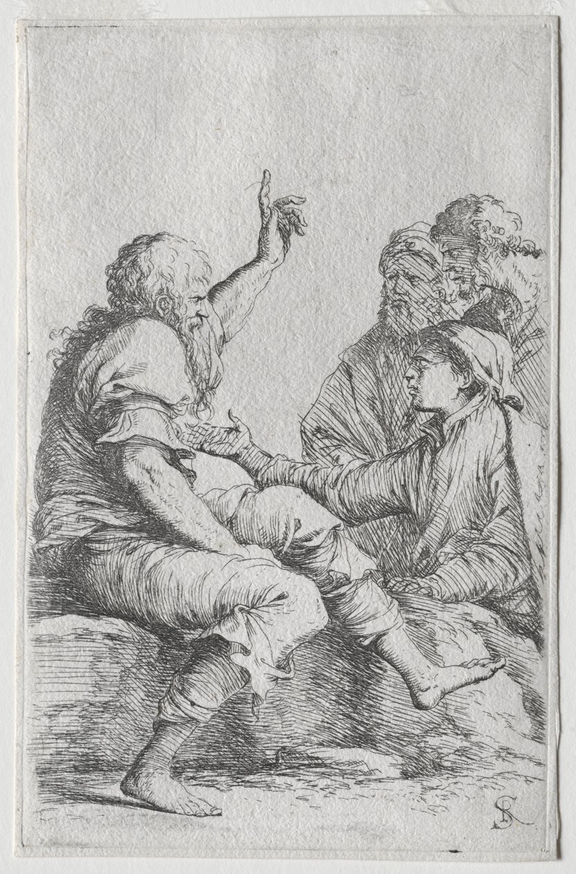 A Série Estatueta: Estatueta de Salvator Rosa