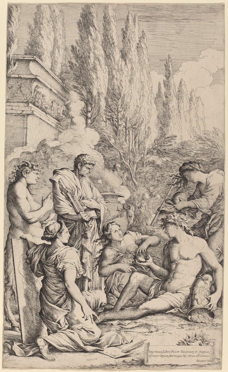 O Gênio de Salvator Rosa de Salvator Rosa
