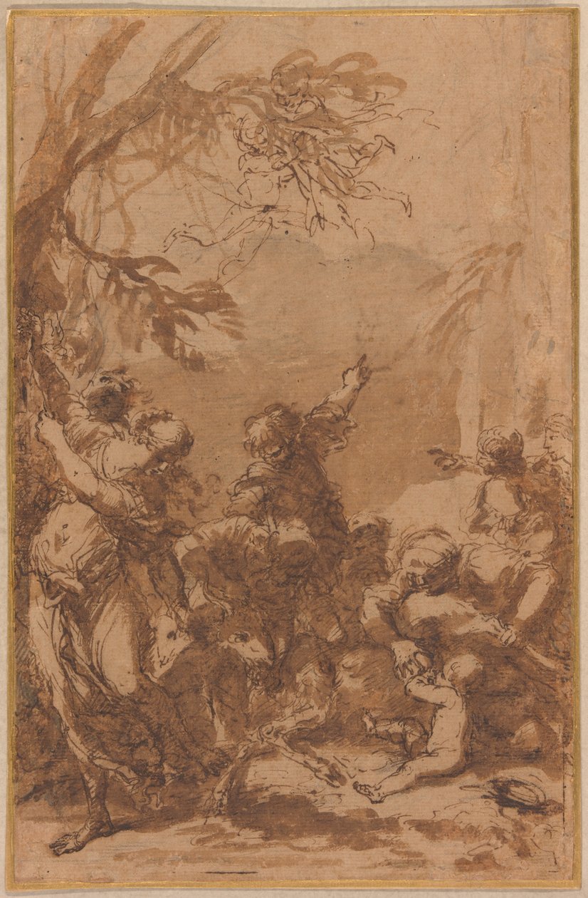 A Nutrição de Júpiter de Salvator Rosa