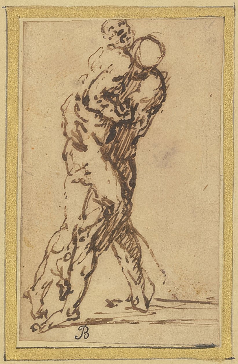 Dois lutadores de Salvator Rosa
