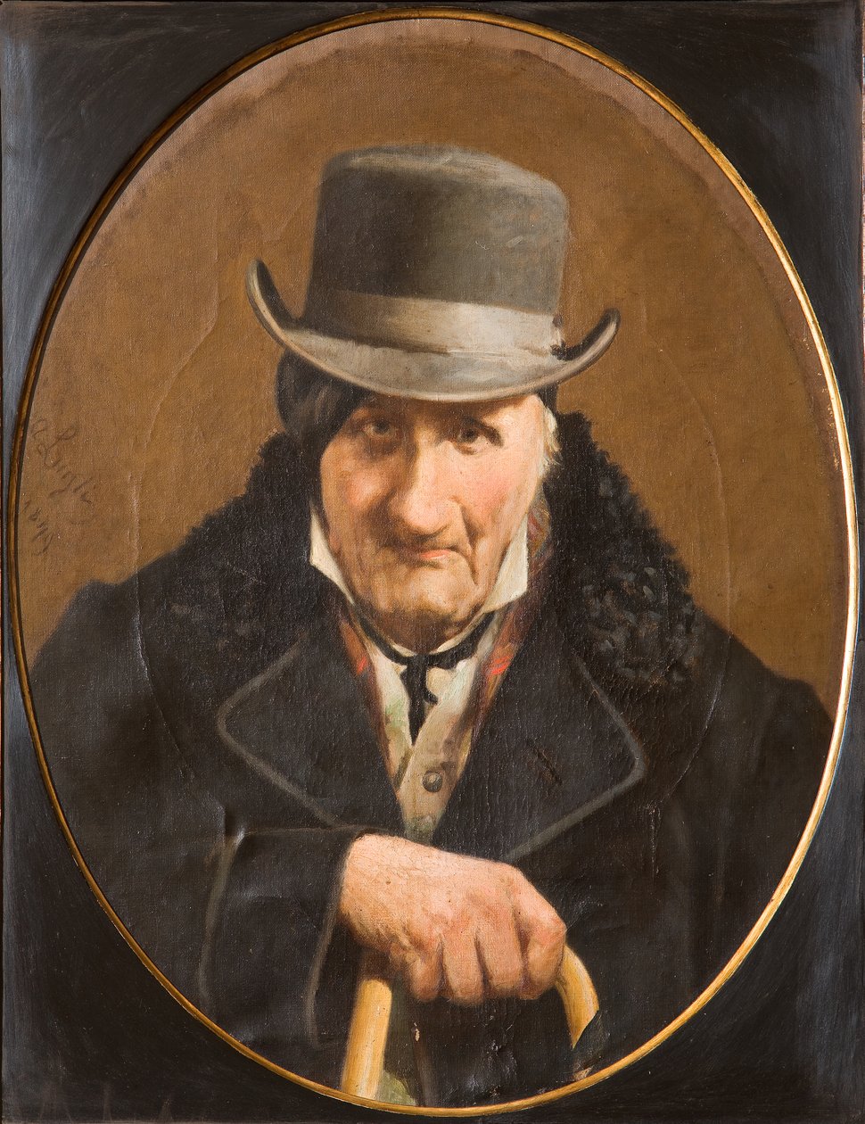 Retrato de um Homem (óleo sobre tela) de Salvatore Albano