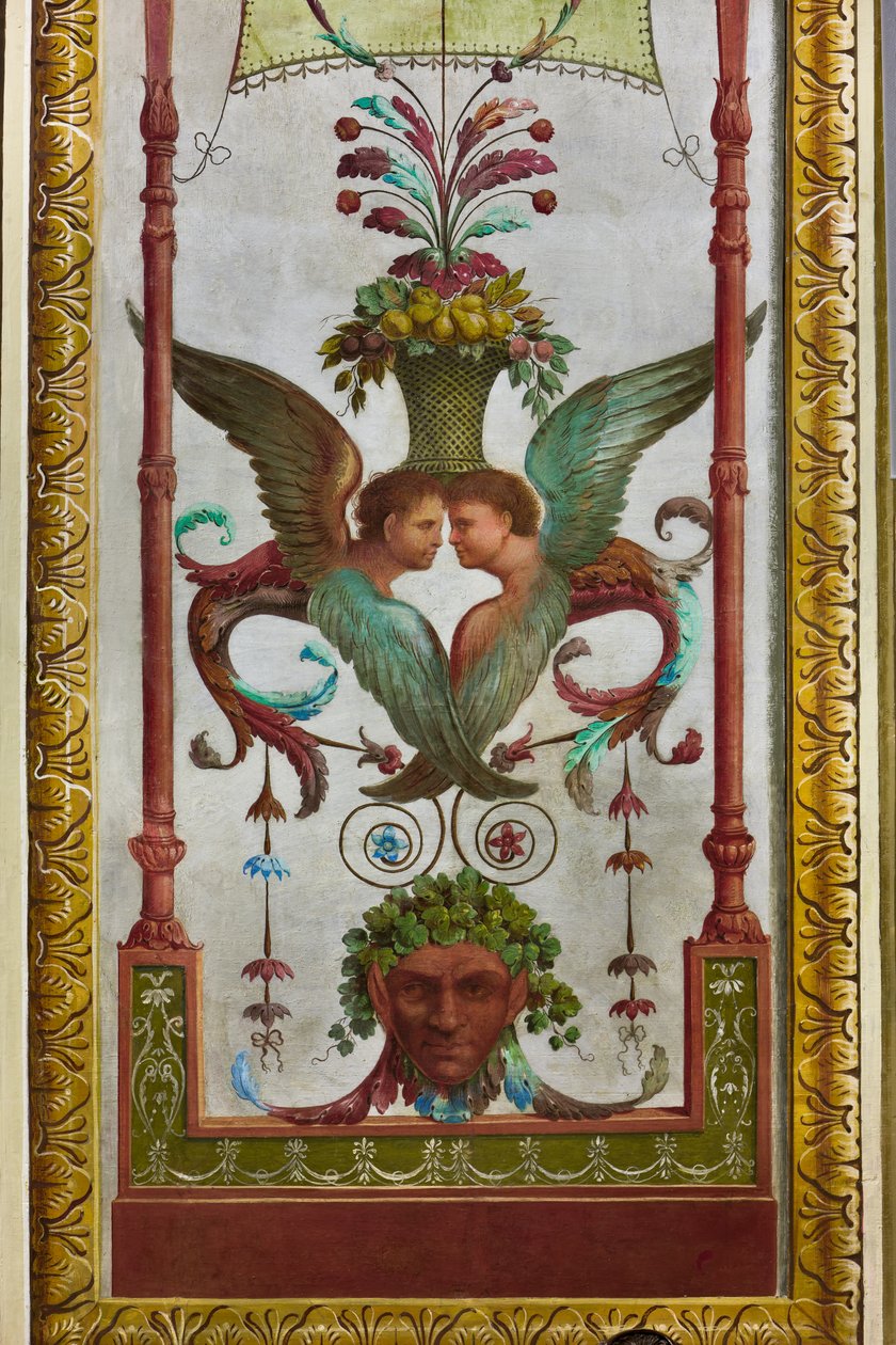 Frisos decorativos em estilo pompeiano (fresco) de Salvatore Gregorietti