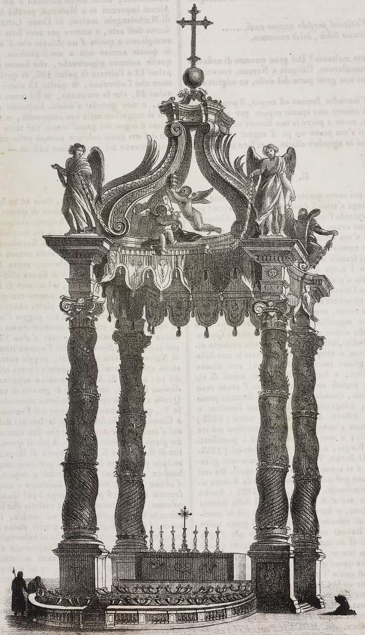 Baldachin de São Pedro (ciborium) de Salvatore Puglia