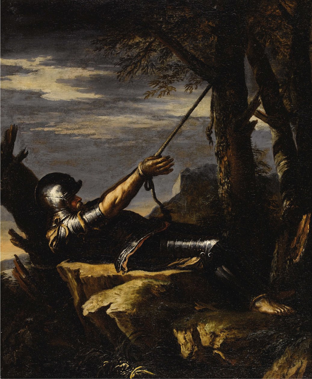 Penitente de Saint William de Maleval c. 1647-1648. de Salvatore Rosa