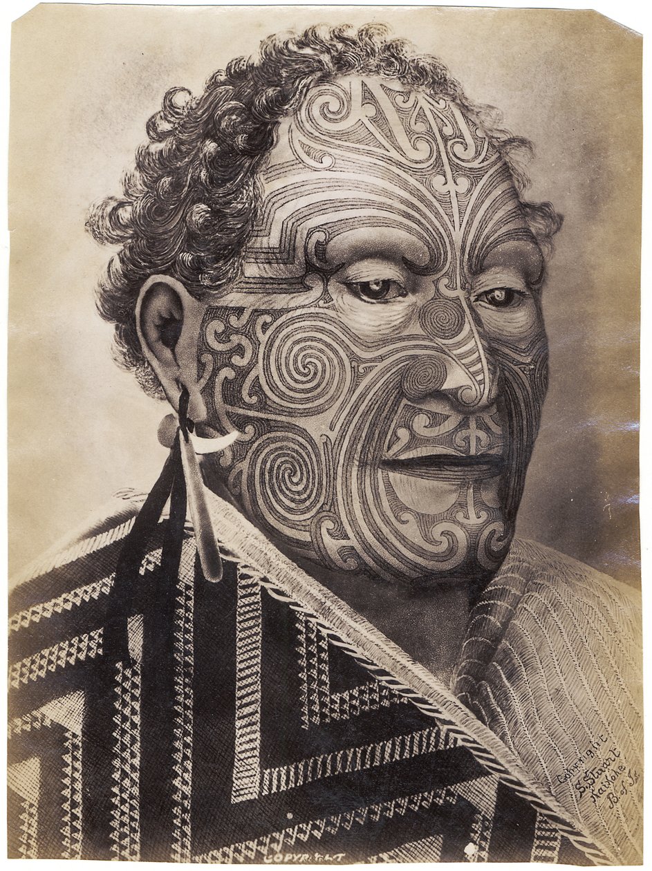 Tamati Nene, c.1880 (impressão de albume) de Sam Stuart