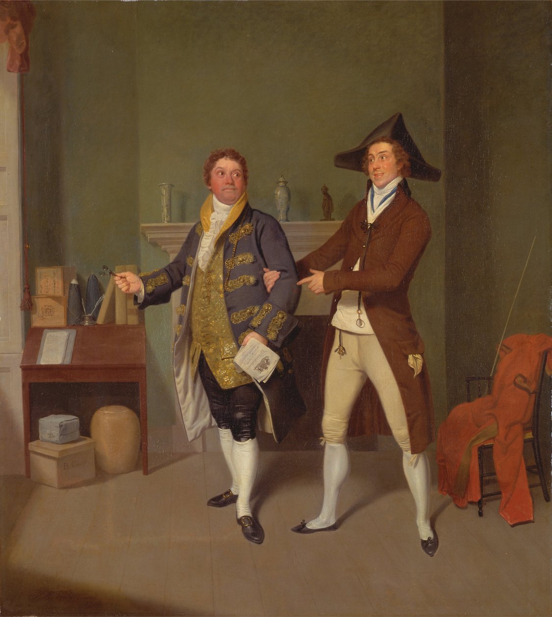 John Quick e John Fawcett em Thomas Moretons A maneira de se casar de Samuel de Wilde